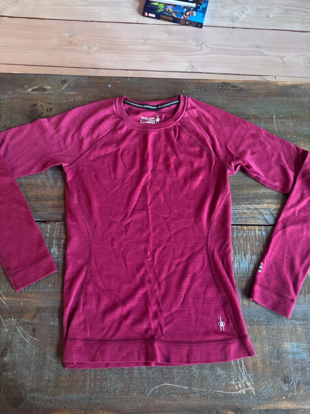 Smartwool merino 250 women’s long sleeve shirt sz small red